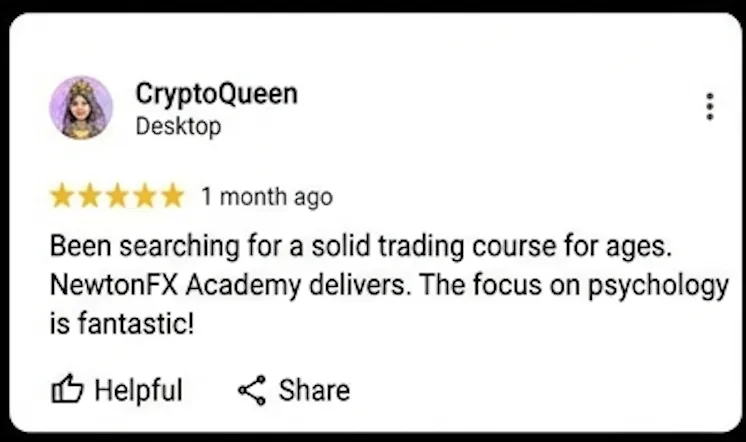 CryptoQueen — 5-star review of NewtonFX Academy